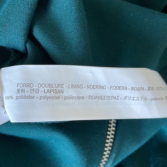 Zara ponte deep green fitted dress M. worn once - Picture 7 of 7